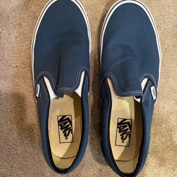 Vans Classic Slip Ons Blue Men’s 9.5 M - Picture 4 of 4